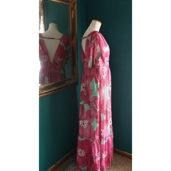 NWT Anthropologie Hutch Yael Sleeveless Maxi Dress Colorful Floral Boho XL - Picture 12 of 16